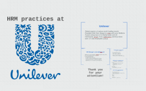 HRM at Unilever