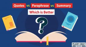 Quotes VS Paraphrase VS Summary