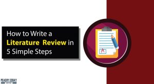 How to Write a Literature Review
