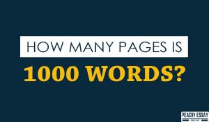 How Many Pages are 1000 Words