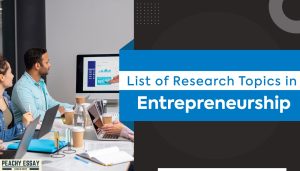 Research Topics in Entrepreneurship